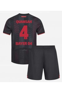 Bayer Leverkusen Jarell Quansah #4 Babytruitje Thuis tenue Kind 2025-26 Korte Mouw (+ Korte broeken)